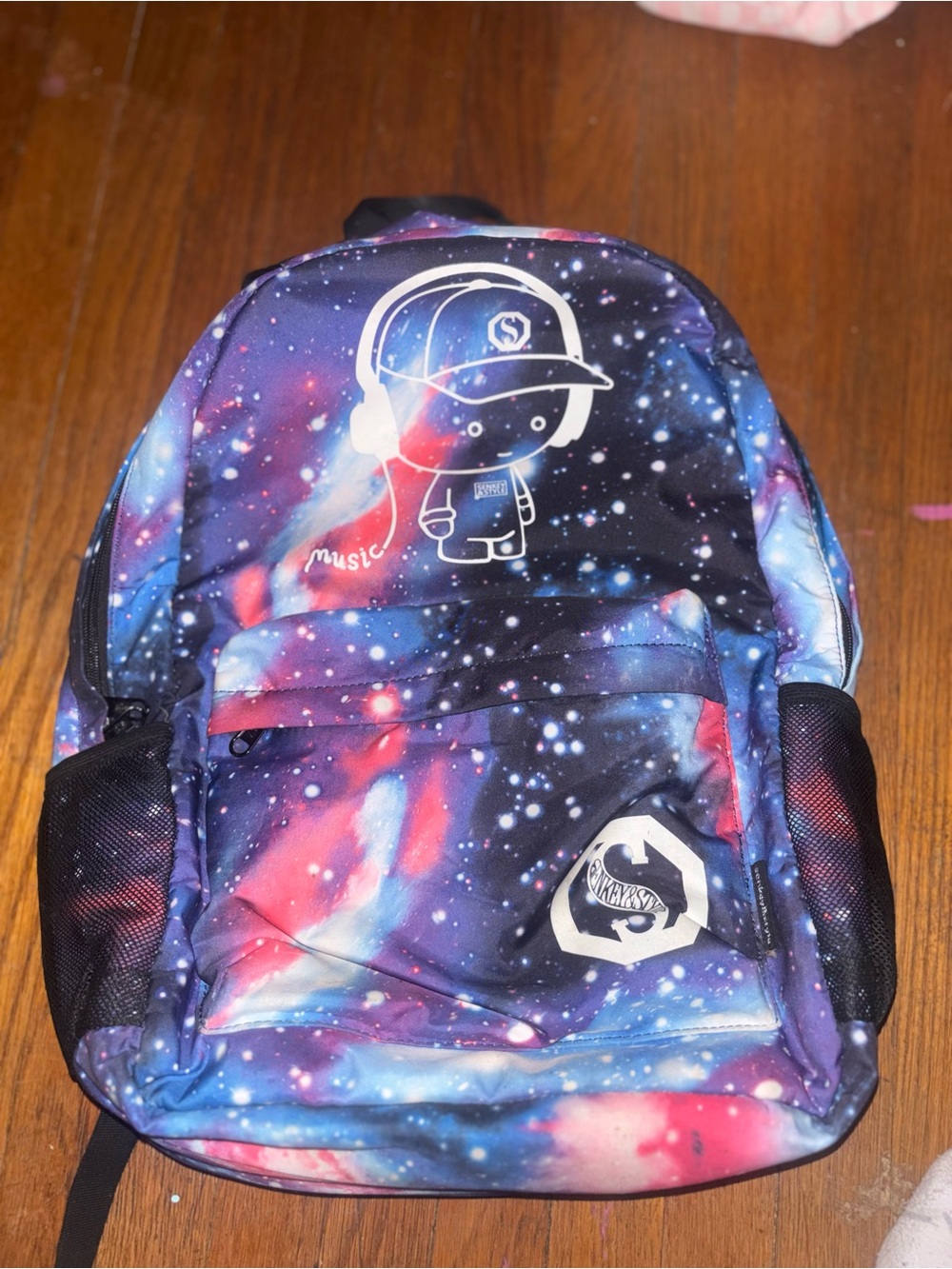 Galaxy Kids Backpack - Blue/Purple/Pink